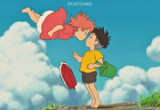 Ponyo Postcard