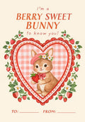 Berry Sweet Bunny postcard