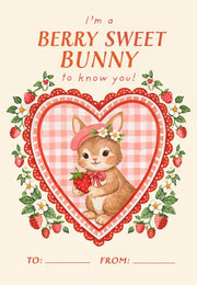 Berry Sweet Bunny postcard