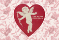 Red Cherub Postcard