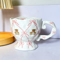 Pink Bow Teddy Bear Mug