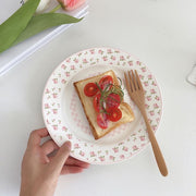 Floral Gingham Plate