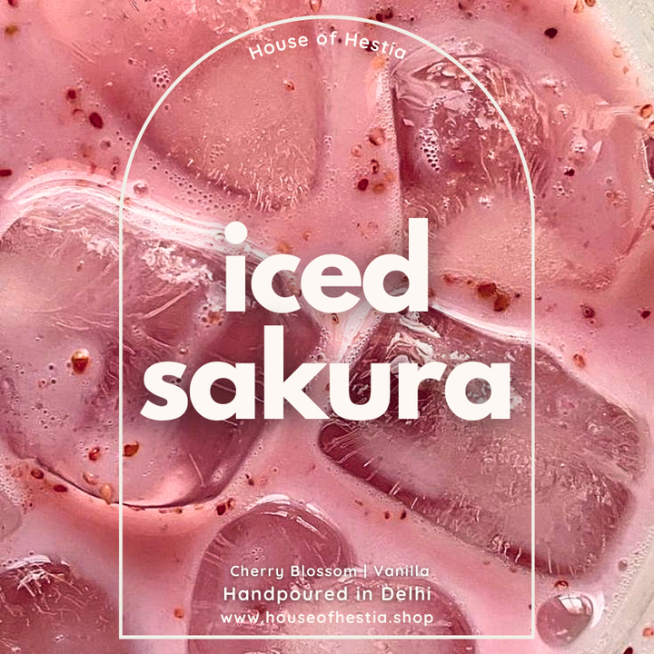 iced sakura candle