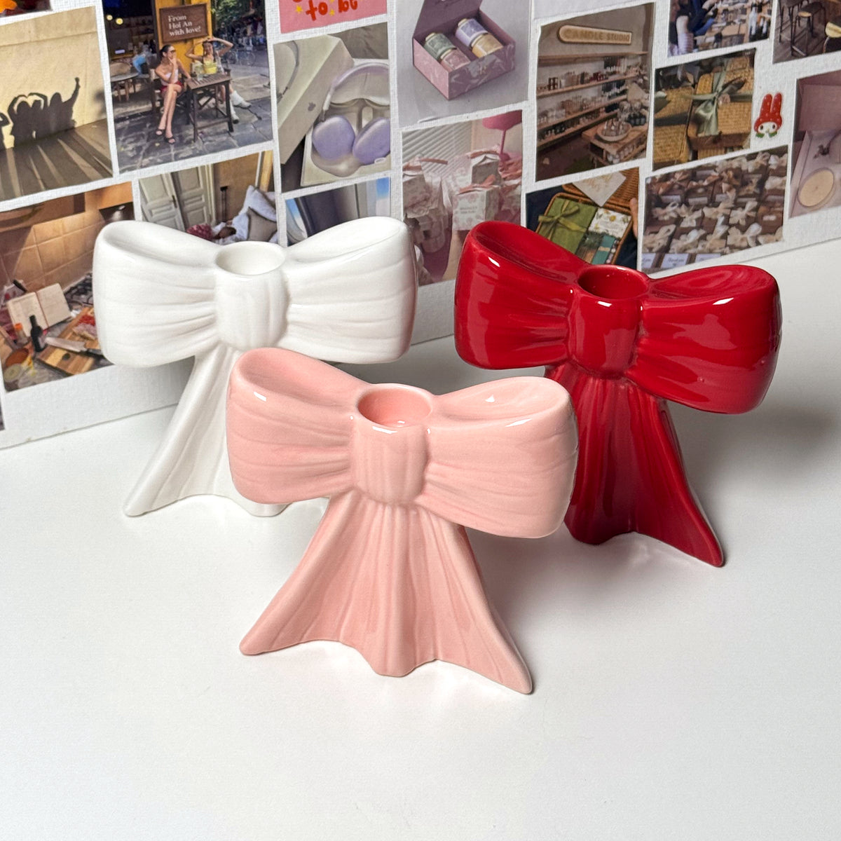 Bow Candle Holder