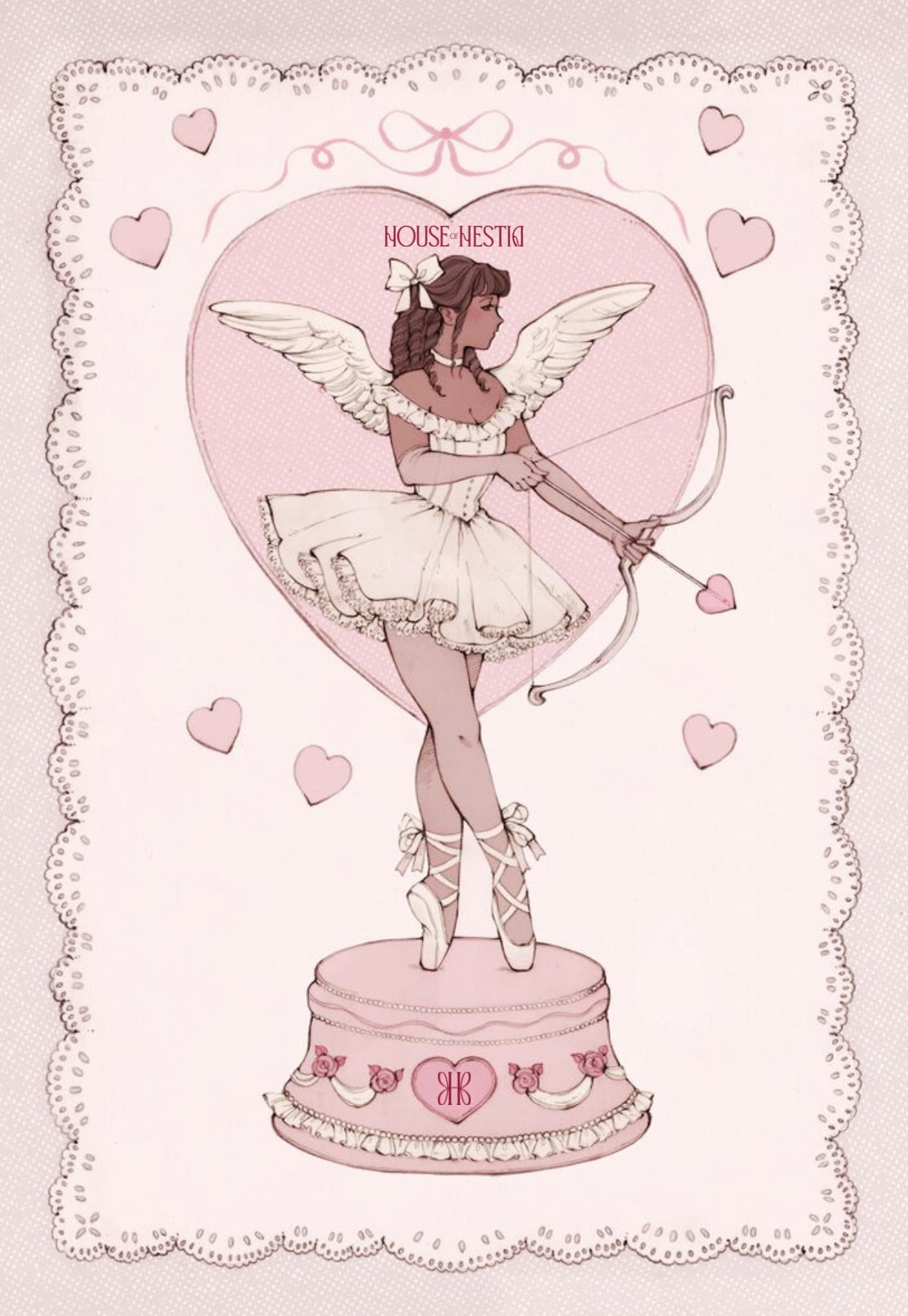 Pink Cupid Postcard