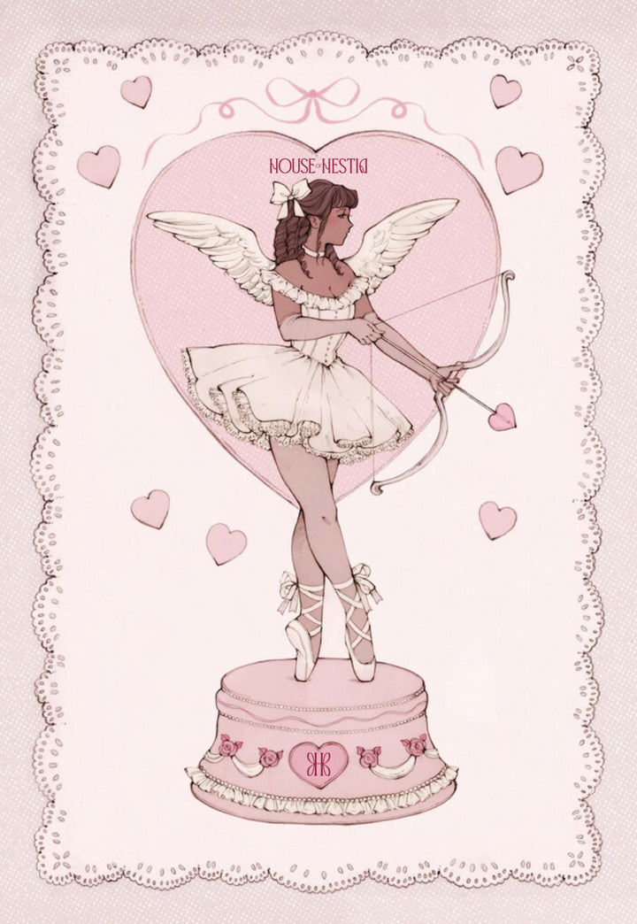 Pink Cupid Postcard