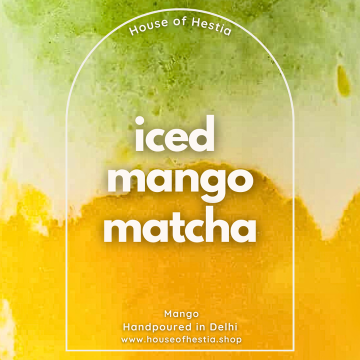 iced mango matcha candle