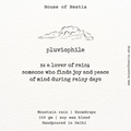 Pluviophile