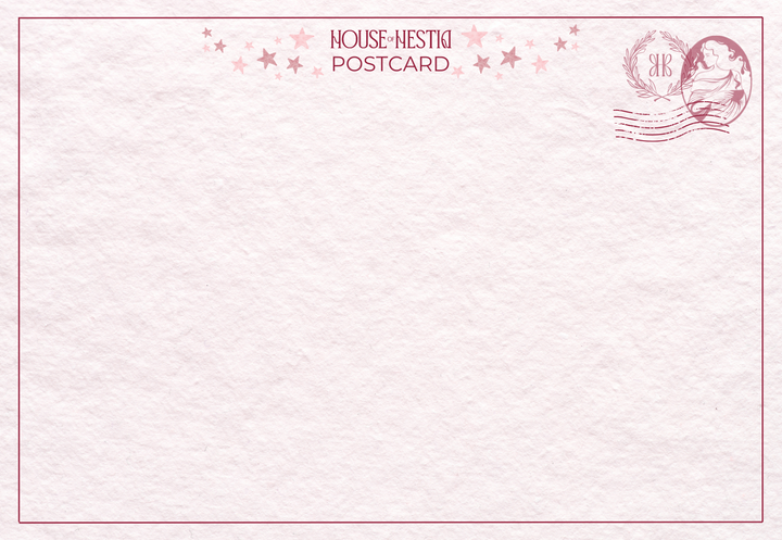 Pink Envelope Postcard