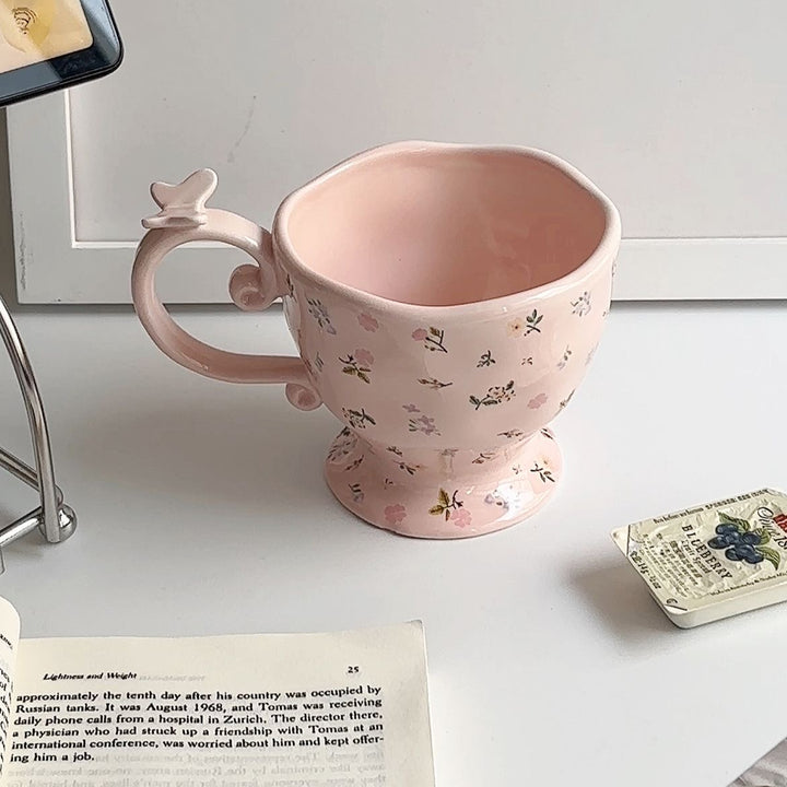 Butterfly Floral Mug