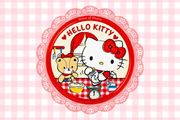 Red Hello Kitty Postcard