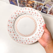 Floral Gingham Plate