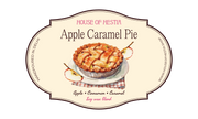 Apple Caramel Pie label by House of Hestia: apple, cinnamon, caramel